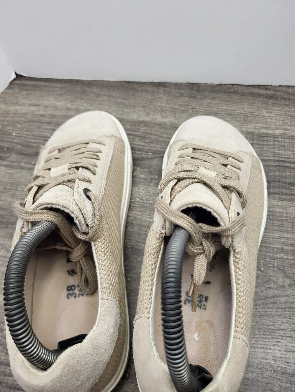 Birkenstock Bend Low Sneakers Women's EU 38 US 7 Narrow Tan Suede Shoes